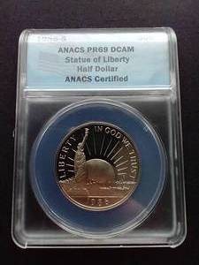 lot 33 image: 1986-S Statue of Liberty Half Dollar - PR69 DCAM
