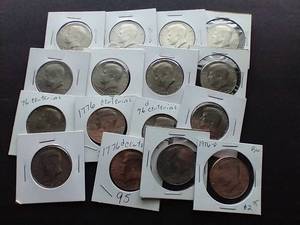lot 42 image: 16 Bicentennial Kennedy Half Dollars