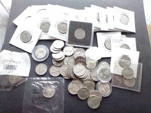 lot 46 image: Huge Nickel Lot - 65 Total - Includes War Nickels