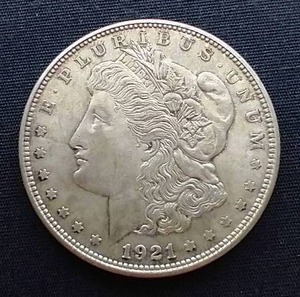 lot 54 image: 1921-D Morgan Dollar