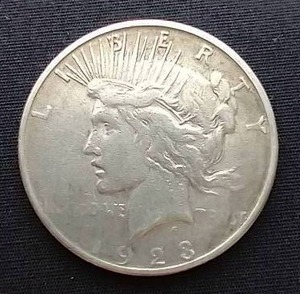 lot 95 image: 1923-S Peace Dollar