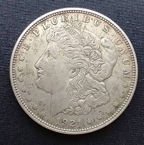 lot 105 image: 1921-D Morgan Dollar