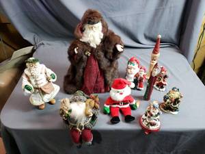 Collection of Santa Decorations
