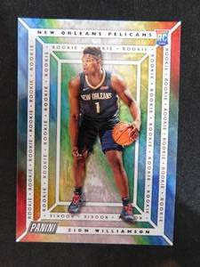 lot 14 image: 2019-20 Panini Player Of the Day Zion Williamson Rookie card #51