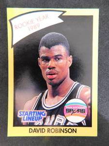 lot 24 image: 1990 Kenner David Robinson Rookie Card - Rare Card