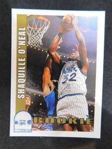 lot 33 image: 1992-93 Hoops Shaquille ONeal Rookie Card #442SHAQ