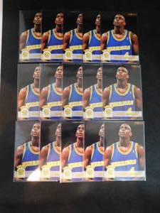 lot 44 image: (15) 1993-94 Hoops Chris Webber Rookie Card Lot, Card #341