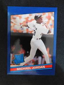 lot 45 image: Michael Jordan Baseball Rated Rookie Card