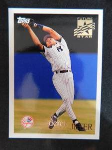lot 48 image: 1996 Topps Derek Jeter Future Star card #219