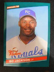 lot 55 image: 1986 Donruss Bo Jackson rookie card #38