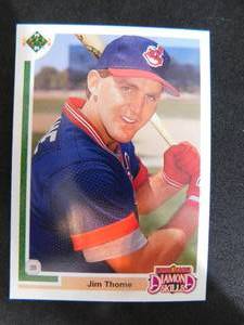 lot 56 image: 1991 Upper Deck Jim Thome Rookie Card #17F