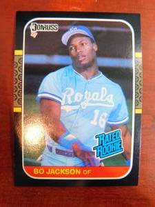 lot 60 image: 1987 Donruss Bo Jackson Rookie Card #35