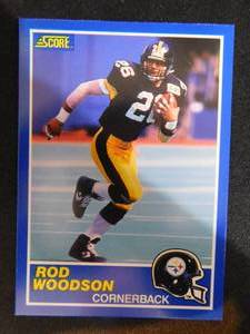 lot 83 image: 1989 Score Rod Woodson Rookie Card #78