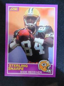 lot 84 image: 1989 Score Sterling Sharpe Rookie Card #333