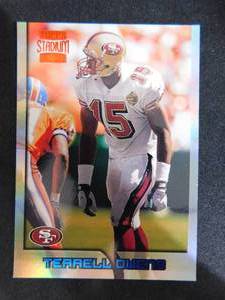lot 85 image: 1996 Stadium Club Terrell Owens Rookie Cards #342