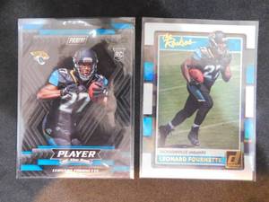 lot 86 image: (2) 2017 Leonard Fournette Rookie Card Lot
