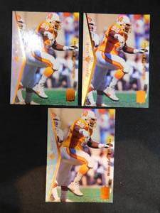 lot 87 image: (3) 1995 Sp Warren Sapp Rookie card Lot #99