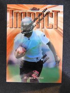 lot 110 image: 1997 Finest Warrick Dunn Rookie Card #270
