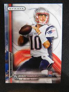 lot 114 image: 2014 Topps Strata Jimmy Garoppolo Rookie Card #141