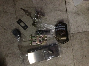 Unbranded E-Digital Single Cylinder Antique Brass Electronic Keypad Deadbolt