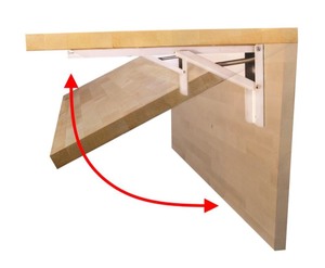 HARDWOOD REFLECTIONS The Quick Bench 4 ft. Folding Workbench UV Finish