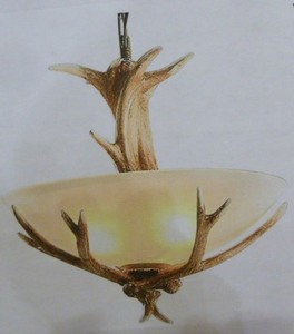 lot 32 image: NEW Durahonn Antler Chandelier