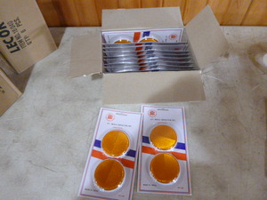lot 112 image: Case of PTC 2 Piece Amber Reflector Sets