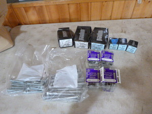 lot 173 image: Box of Lag Bolts and Shields