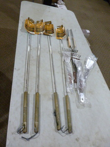 lot 288 image: 4 Rome Safe T Forks for Camp Fires