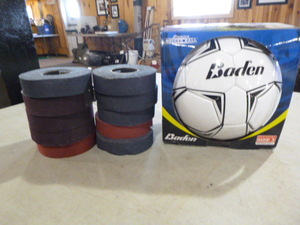 lot 305 image: Hockey Tape and Soccer Ball