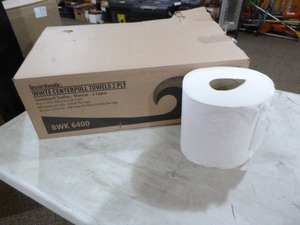 lot 326 image: Case of Boardwalk White Center-Pull Paper Towels