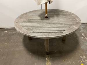 lot 17 image: Large Table with Umbrella