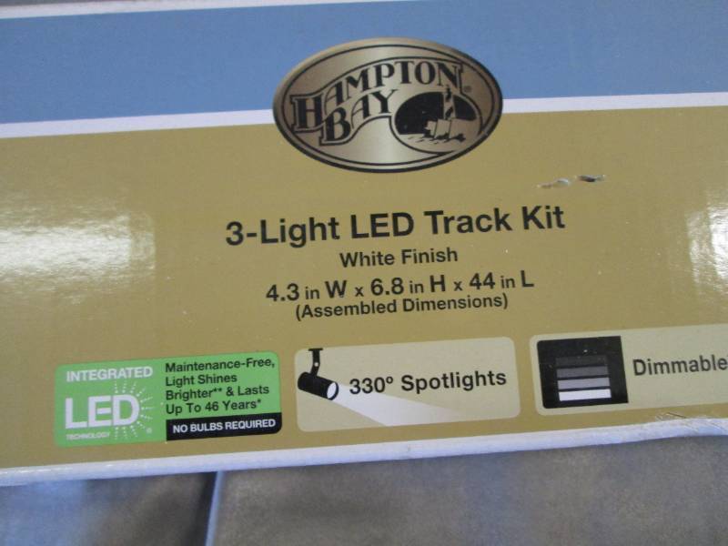 3 Hampton Bay 3 Light LED Track Kit...
