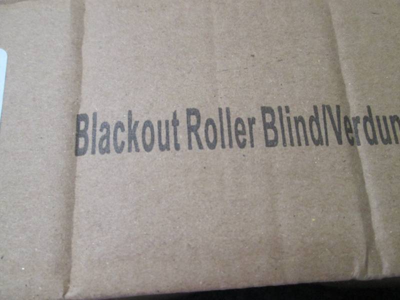 Blackout Roller Shade 27 inch open ...
