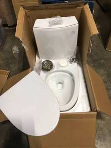 Swiss Madison St. Tropez 1-Piece 0.81.28 GPF Dual Flush Elongated Toilet in White not used see pictures