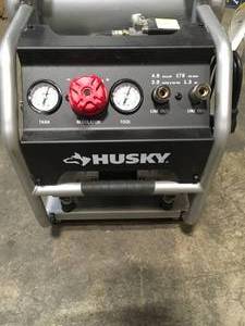 Husky  4.5 Gal. Portable Electric-Powered Silent Air Compressor