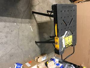 Dewalt 33 in. Folding Portable Workbench damaged on corner see pictures