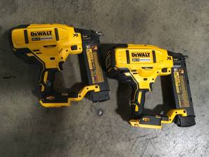 Lot of 2 Dewalt 20-Volt Max Lithium-Ion 18-Gauge Cordless Brad Nailers Tool only see pictures
