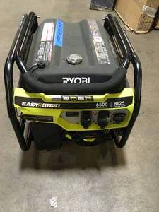 Ryobi 6,500-Watt Gasoline Powered Portable Generator customer return in good working condition see pictures