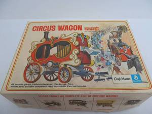 lot 141 image: Craft Master Wooden Model Circus Wagon