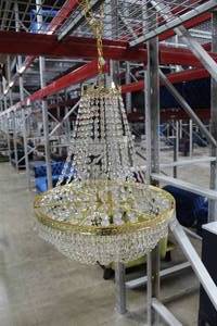 lot 87 image: Crystal Glass Chandelier