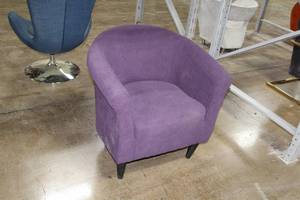 lot 125 image: Purple LinenWood Living Room Arm Chair