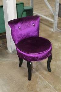 lot 138 image: Purple Shimmer LinenWood Formal Dining Chair