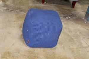 lot 197 image: Urban Legacy Blue Bean Bag Foot Stool
