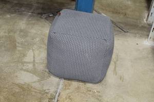 lot 205 image: Urban Legacy Grey Bean Bag Foot Stool