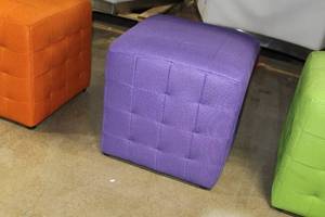 lot 229 image: OSP Designs Detour Purple Fabric 15 Cube