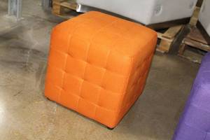 lot 223 image: OSP Designs Detour Orange Fabric 15 Cube