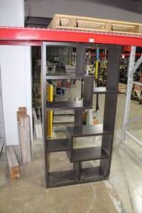 lot 462 image: Black Bookshelf Display 8-cubby