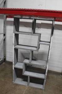 lot 480 image: Grey Bookshelf Display 8-cubby
