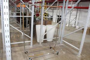 lot 572 image: Lot of (7) Metal Coat Racks